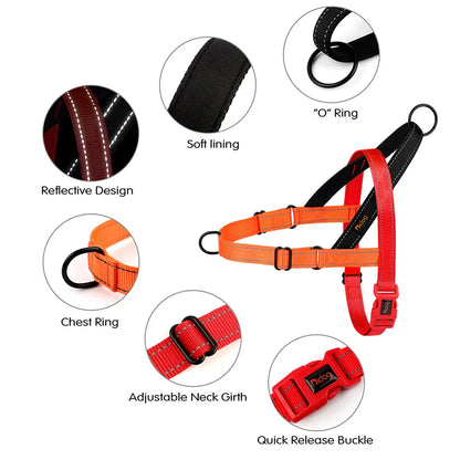 Dog Harness - Soft Nylon Reflective Fit