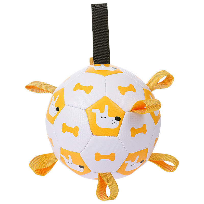 Interactive Dog Soccer Ball Toy with Free Air Pump