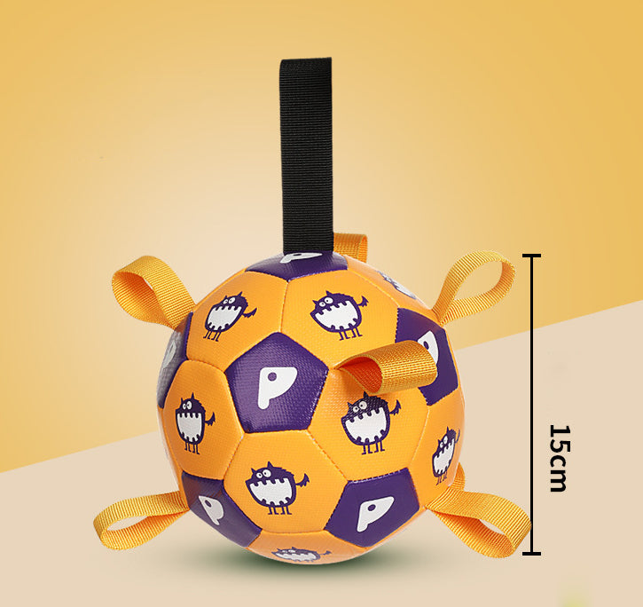 Interactive Dog Soccer Ball Toy with Free Air Pump