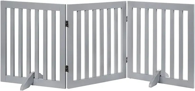 Versatile Foldable Pet Gate - Stylish Safety Solution for Your Home