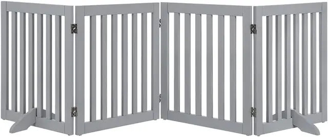 Versatile Foldable Pet Gate - Stylish Safety Solution for Your Home