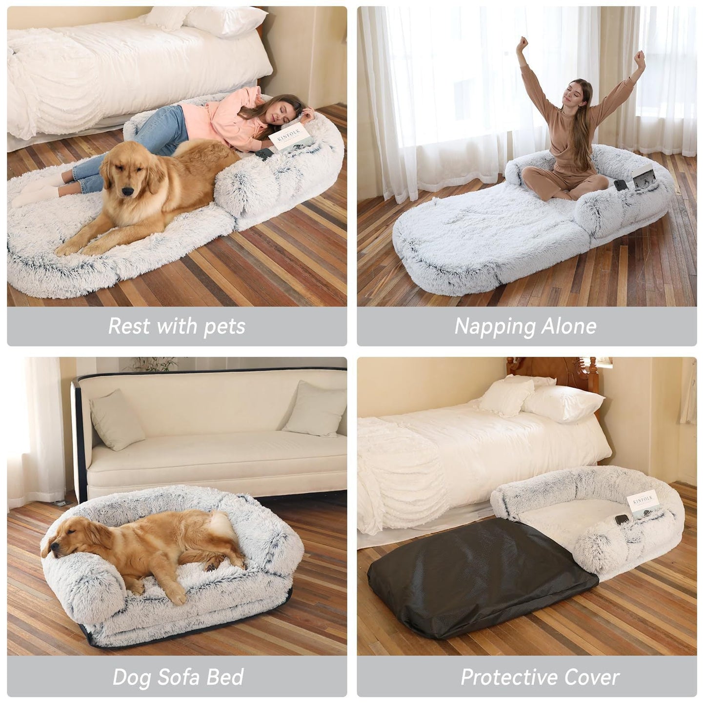 Pawfey Ultimate Human Dog Bed for Cozy Naps with Your Pet