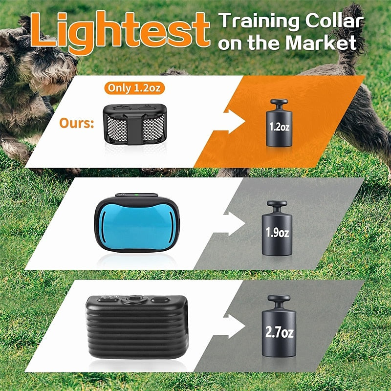 Lightweight Waterproof Dog Training Collar - 400m Range