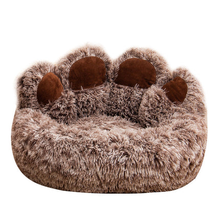 Pawfey Paw-Shaped Calming Dog Bed