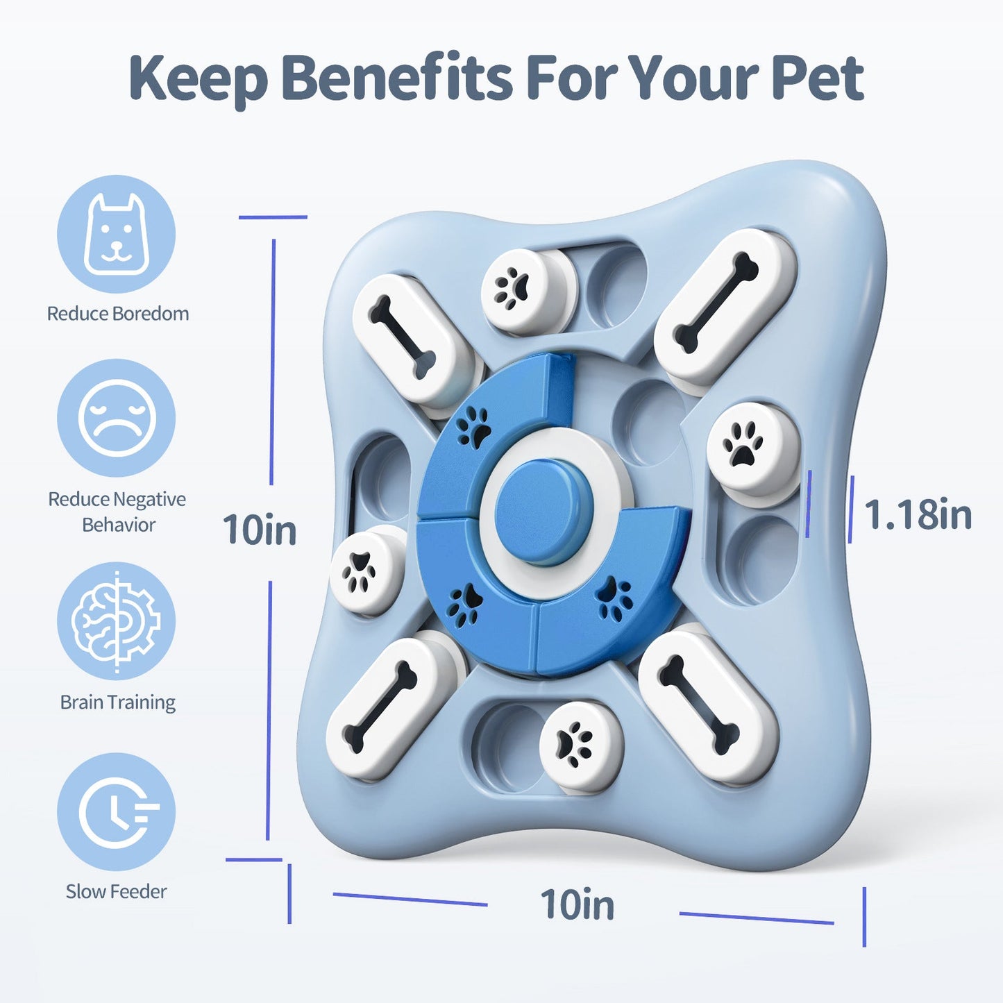 Interactive Dog Puzzle Toy for Mental Stimulation and Slow Feeding