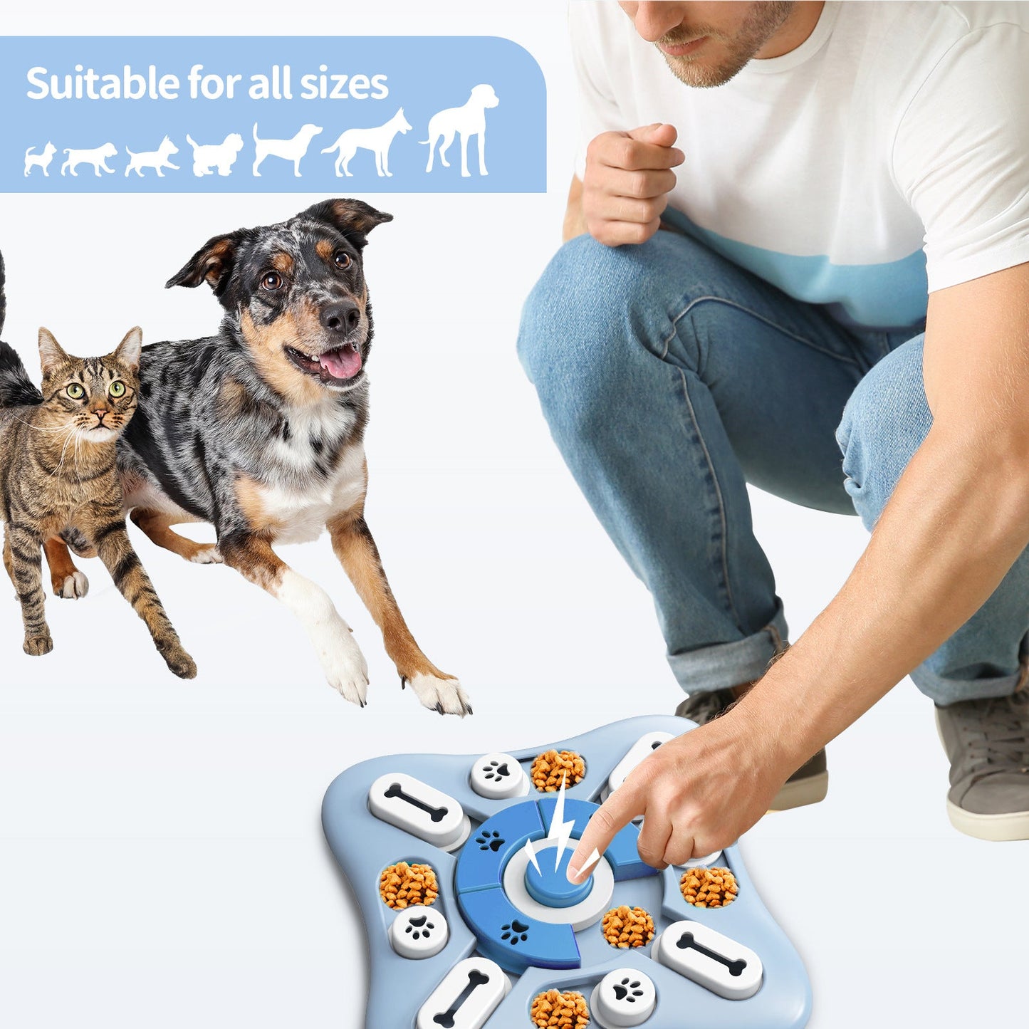 Interactive Dog Puzzle Toy for Mental Stimulation and Slow Feeding