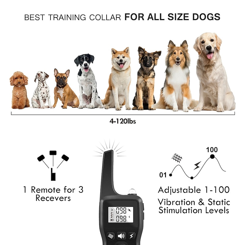 Premium Dog Training Collar with Remote and Flashlight