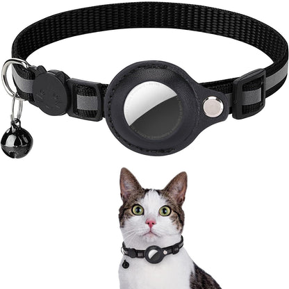 Pawfey Smart Cat Collar with Apple AirTag Holder