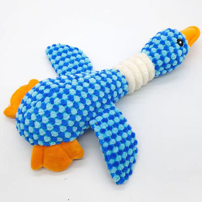 Durable Plush Squeaky Duck Dog Toy