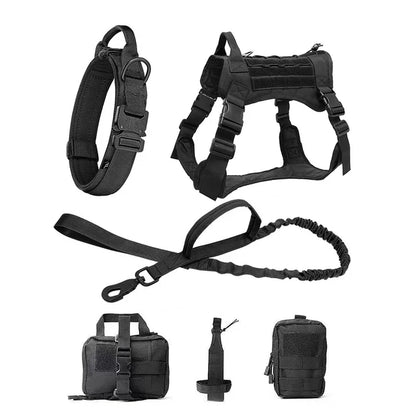 Tactical Dog Harness and Training Gear Set