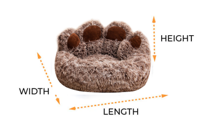 Pawfey Paw-Shaped Calming Dog Bed