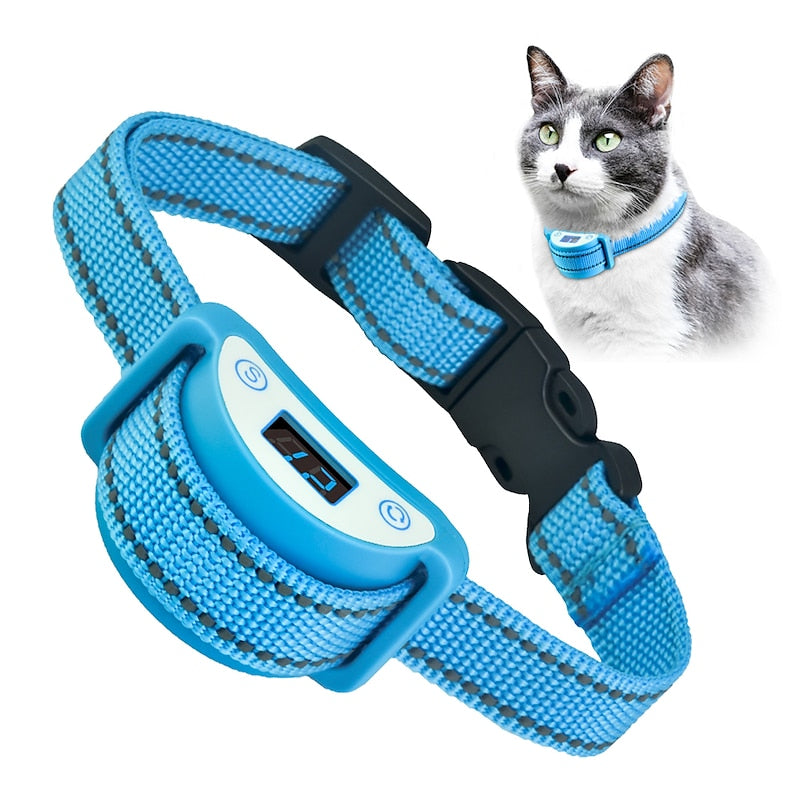 Cat Anti-Meowing Collar - Sound, Vibration, Shock Modes