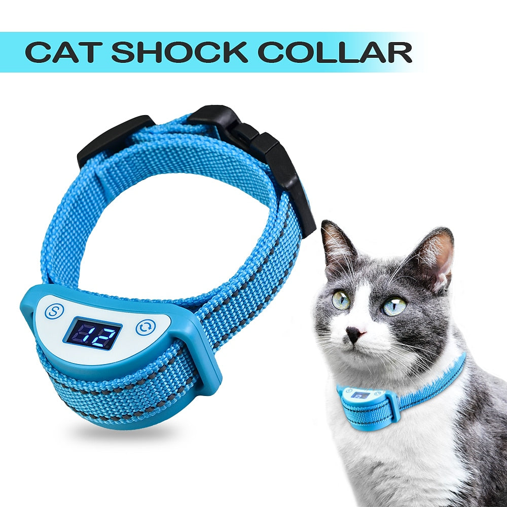 Cat Anti-Meowing Collar - Sound, Vibration, Shock Modes