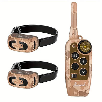 Rugged Camouflage Dog Training Shock Collar