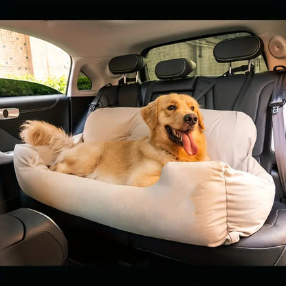 Cozy Plush Dog Car Seat