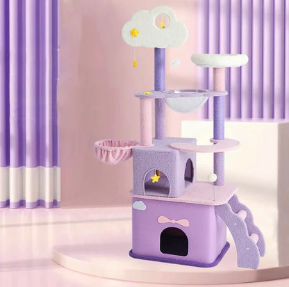 Dreamy Cloud Castle Cat Tree