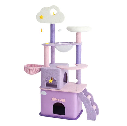 Dreamy Cloud Castle Cat Tree