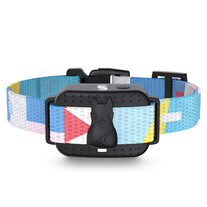 Pet Dog Anti-Bark Collar with Colourful Design