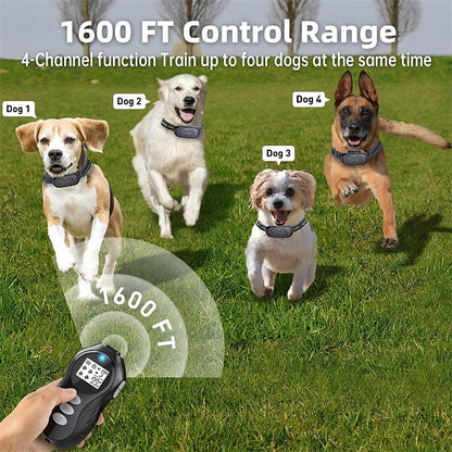 Adjustable Dog Training Shock Collar with Remote Control