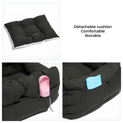 Portable Bolster Dog Car Bed Leisure Outing Comfort