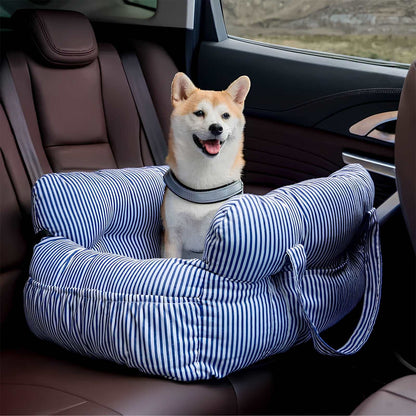 Portable Bolster Dog Car Bed Leisure Outing Comfort