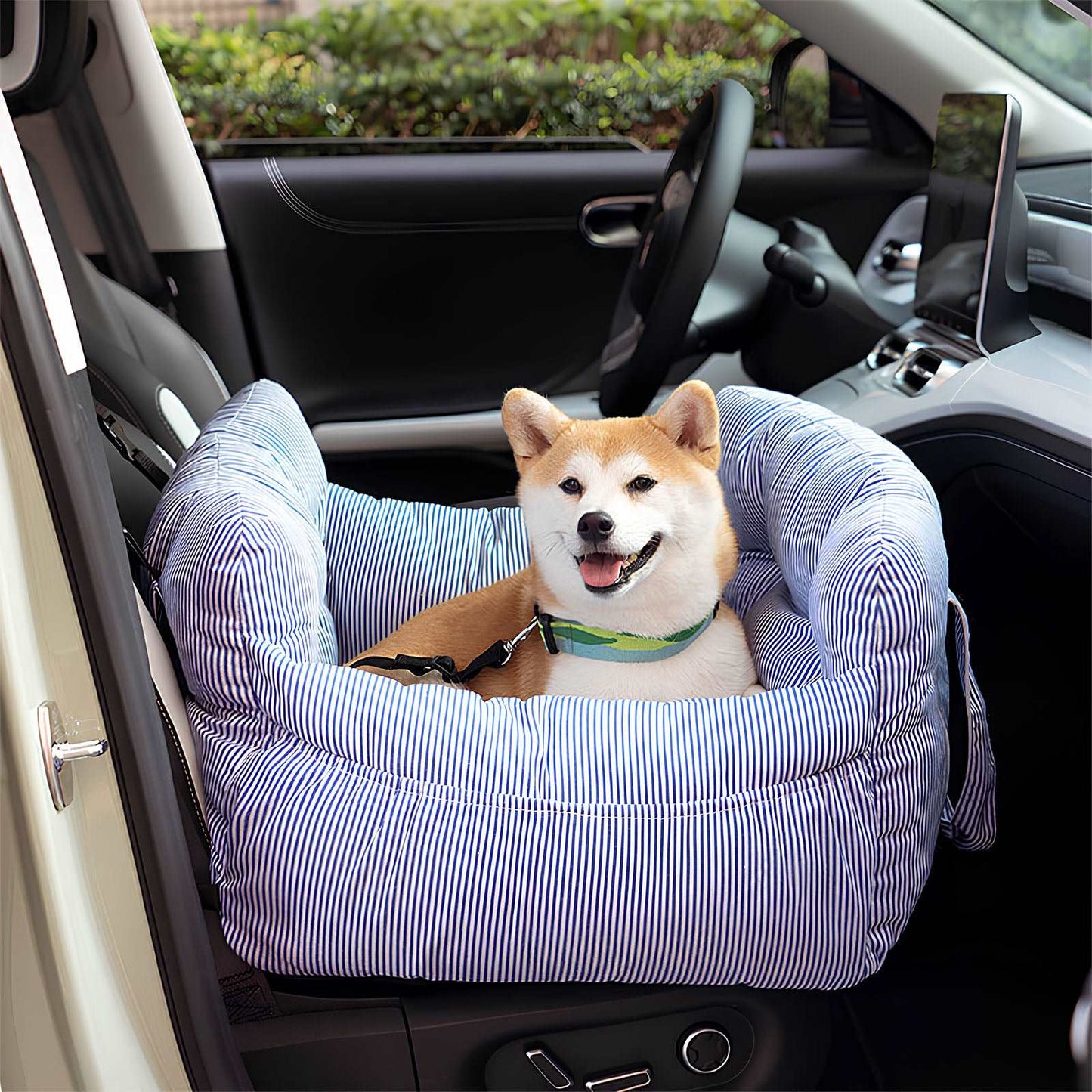 Portable Bolster Dog Car Bed Leisure Outing Comfort