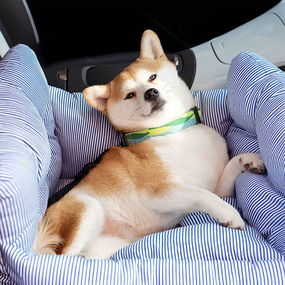 Portable Bolster Dog Car Bed Leisure Outing Comfort