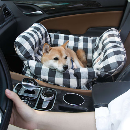 Portable Bolster Dog Car Bed Leisure Outing Comfort