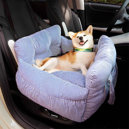 Portable Bolster Dog Car Bed Leisure Outing Comfort