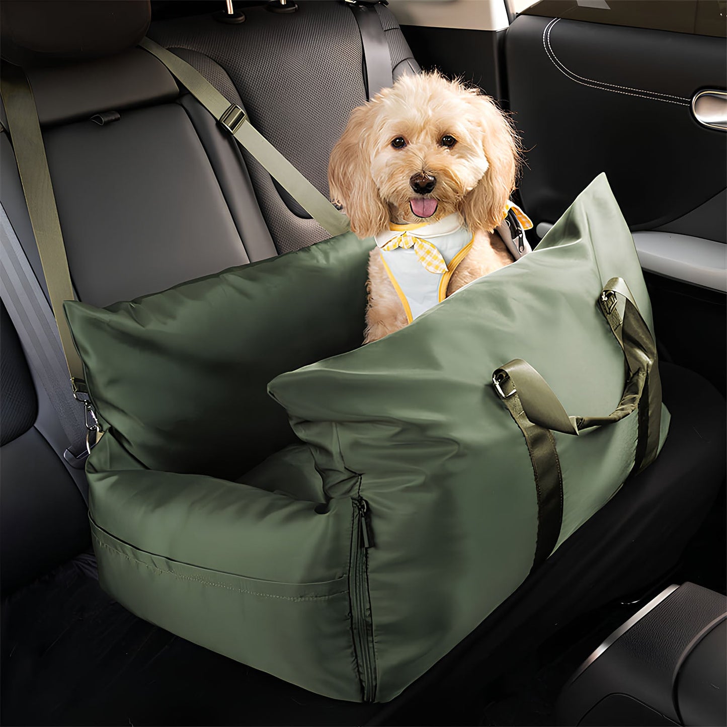 Premium Dog Car Seat Bed Water-Resistant Luxury