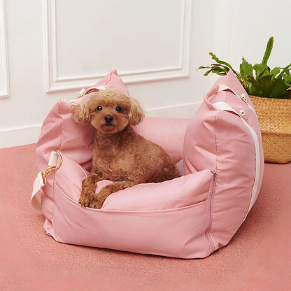 Premium Dog Car Seat Bed Water-Resistant Luxury