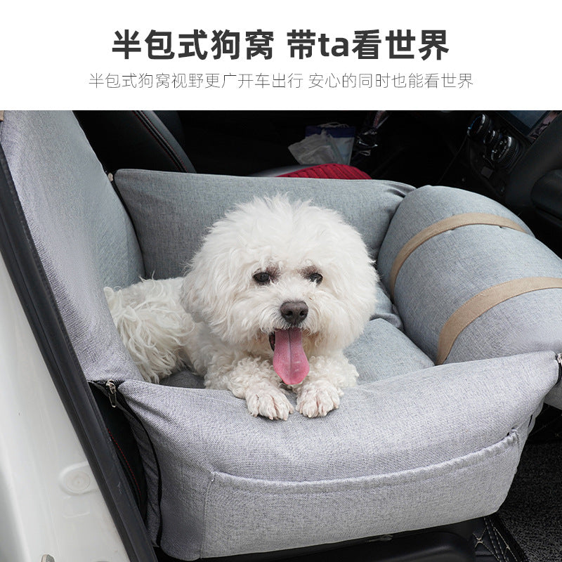 Premium Dog Car Seat - Comfortable, Secure, and Stylish