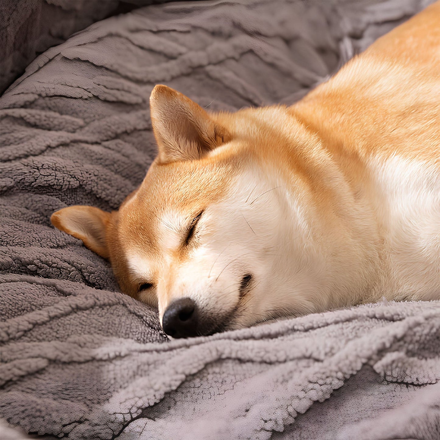 Spacious Fluffy Warm Deep Sleep Dog Bed