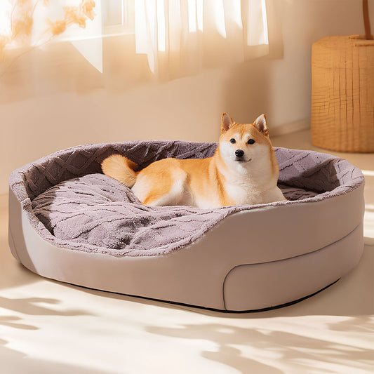 Spacious Fluffy Warm Deep Sleep Dog Bed