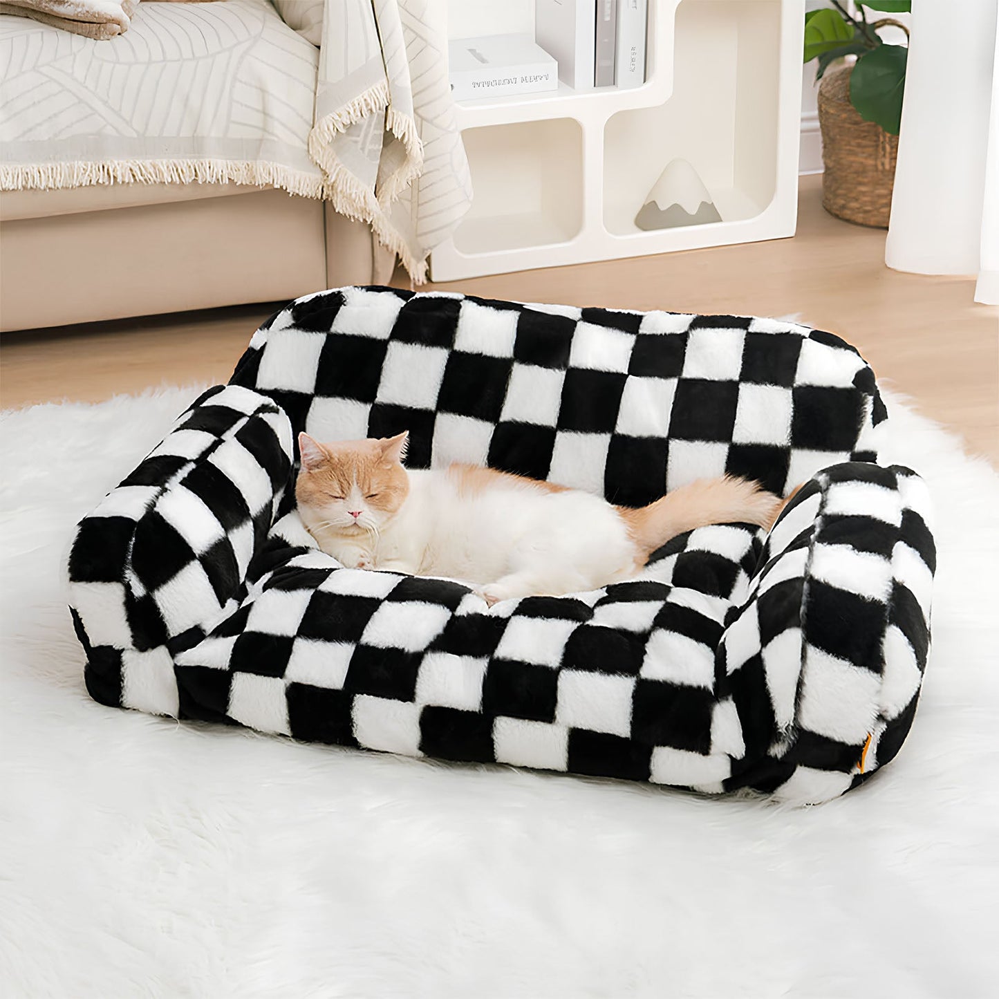 Stylish Plush Warm Cat Sofa Bed Leisure Design