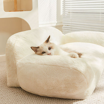 Stylish Plush Warm Cat Sofa Bed Leisure Design