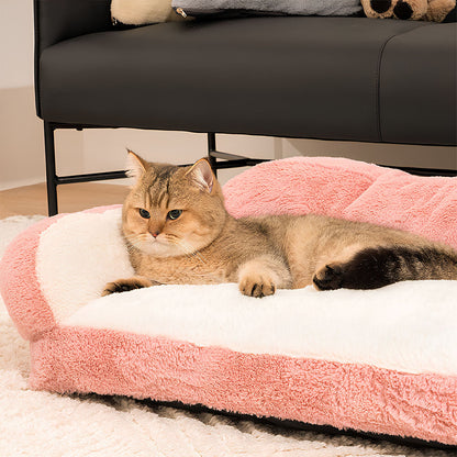 Stylish Plush Warm Cat Sofa Bed Leisure Design