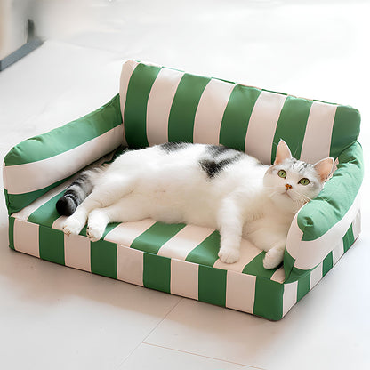 Summer Cooling Waterproof Striped Design Dog & Cat Sofa