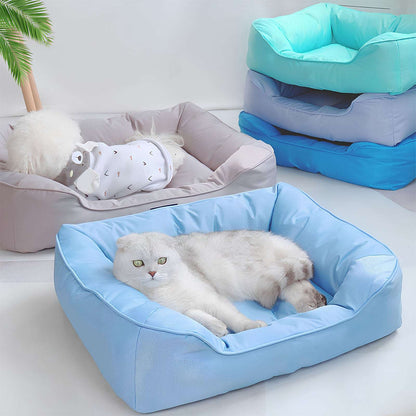 Waterproof Square Medium Cooling Dog & Cat Bed