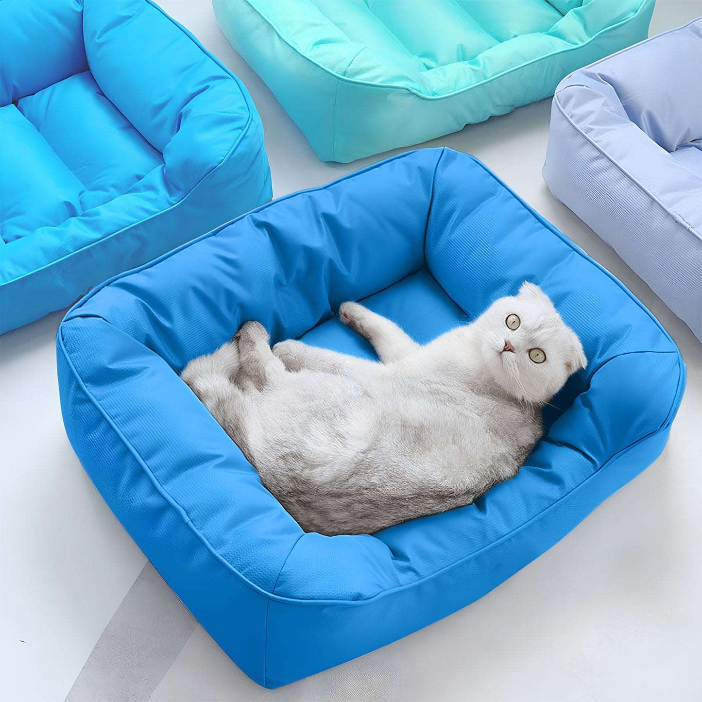 Waterproof Square Medium Cooling Dog & Cat Bed