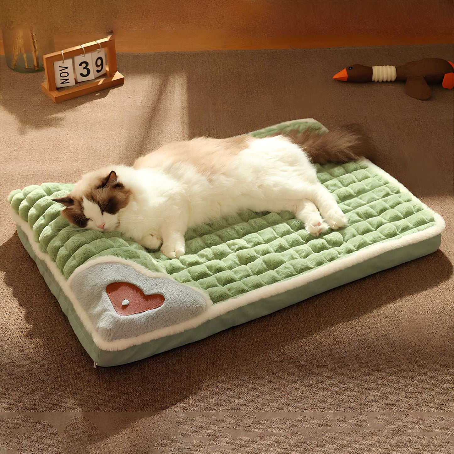 Winter Thickened Pet Nest Dog & Cat Mat Luxury Plaid Bed