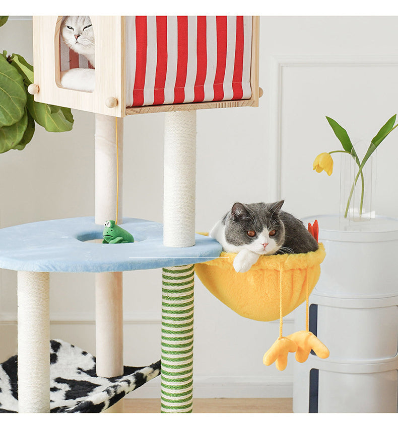 ZeZe Farmhouse Cat Tree and Condo Tower