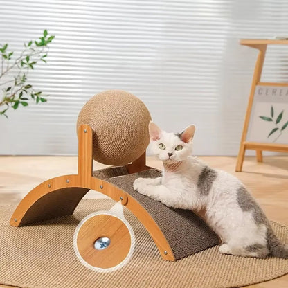 Durable Cat Scratching Post with Sisal Ball