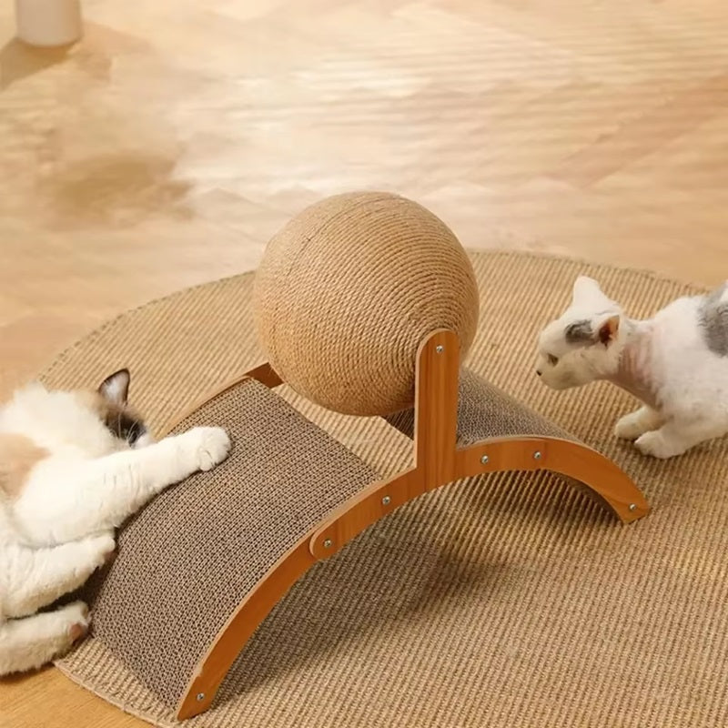 Durable Cat Scratching Post with Sisal Ball