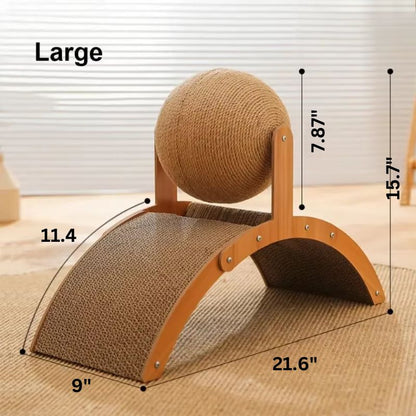 Durable Cat Scratching Post with Sisal Ball