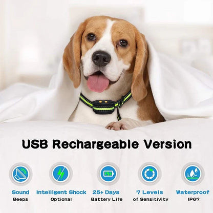 Rechargeable Anti-Bark Dog Collar with Intelligent Shock Control