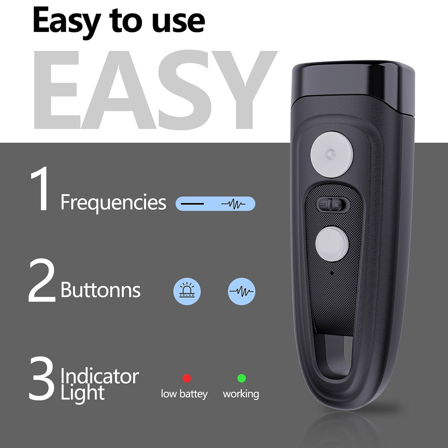 Rechargeable Ultrasonic Dog Training Device