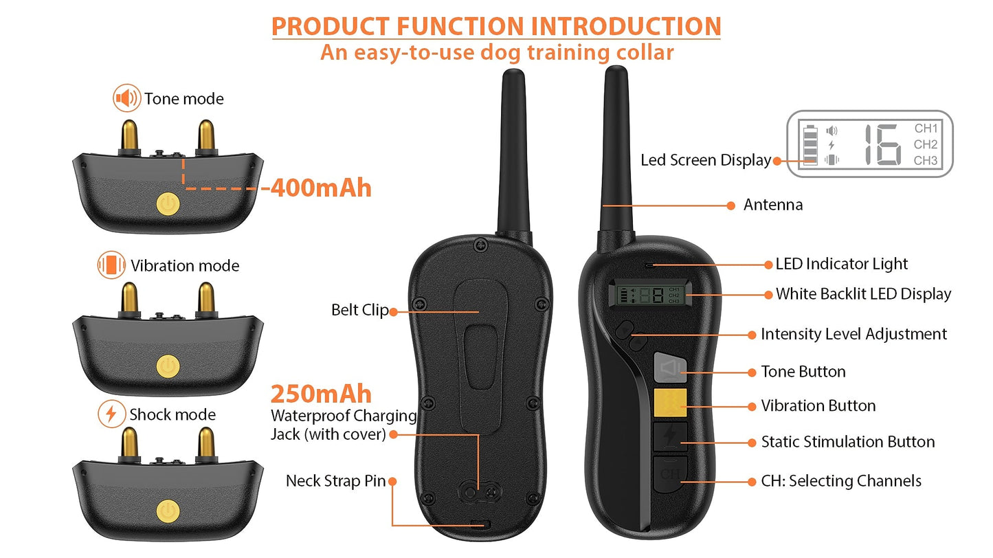 Effective Dog Training Collar with Remote Control