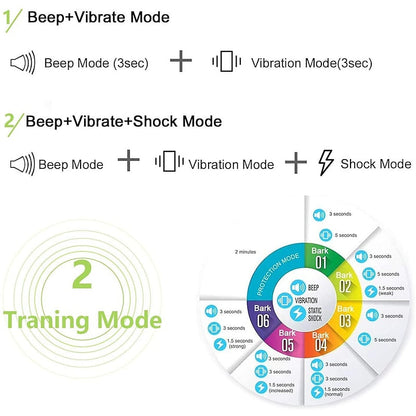 Rechargeable Anti-Bark Dog Collar with Intelligent Shock Control