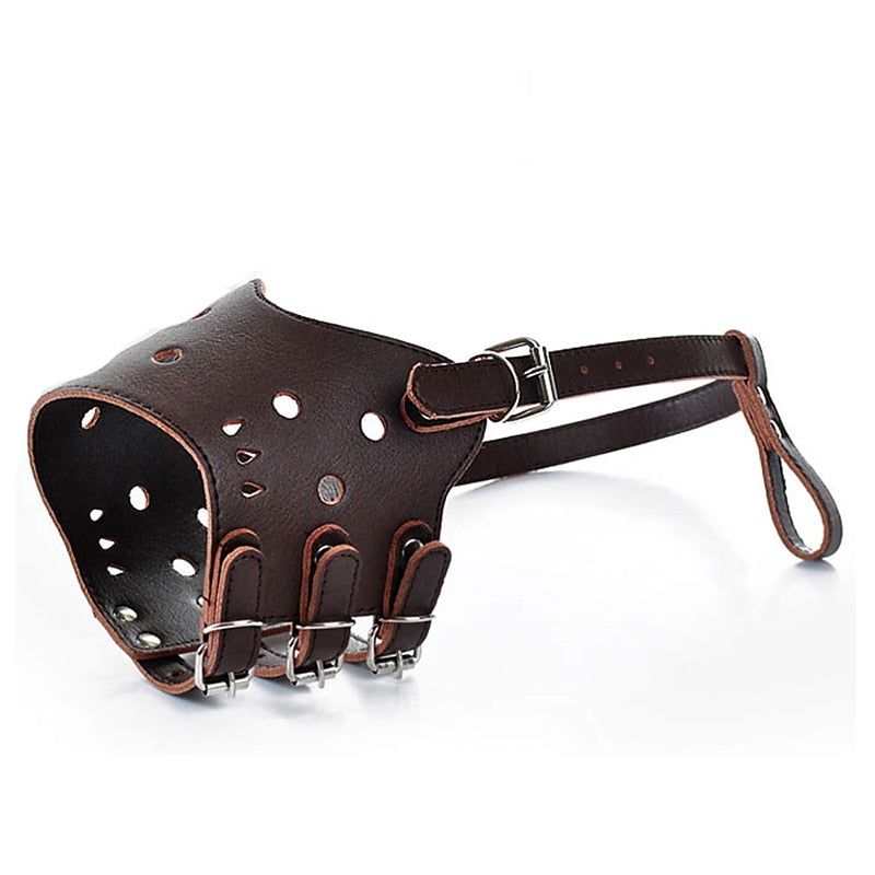 Leather Dog Muzzle for Safe and Comfortable Control